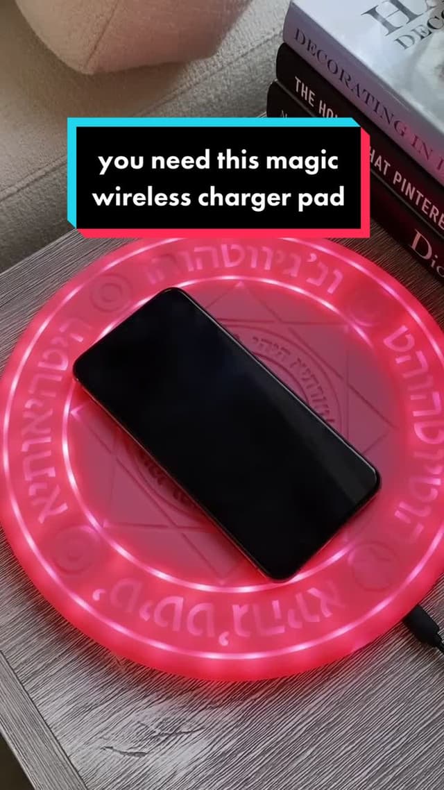 unboxing my new magical wireless charging pad 💫 link in bio!  #tiktokmademebuyit #tiktokmademebuythis #amazonmusthaves #amazonfinds #phonecharger