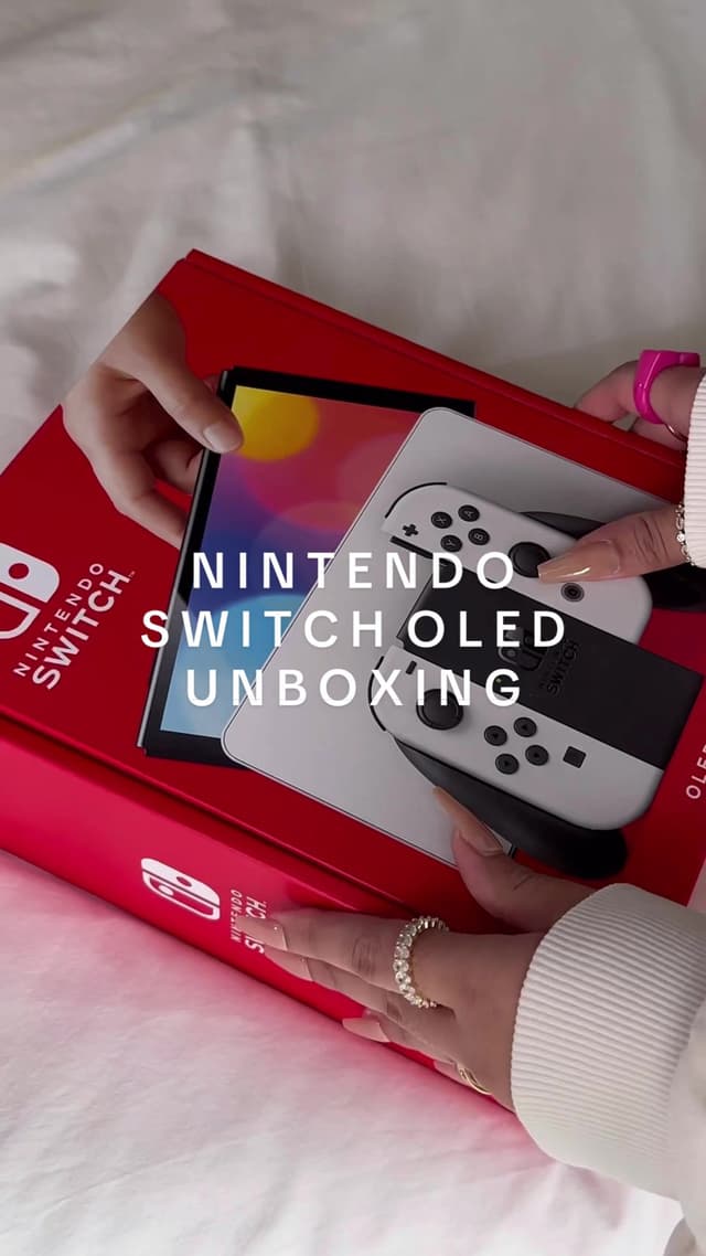 Unbox my new nintendo switch oled 🎮 👾🎀💕🍄🏁🏎️✨ #fyp #asmr #unboxing #nintendo #nintendoswitch #nintendoswitcholed #mario #supermariobros #streetracer 