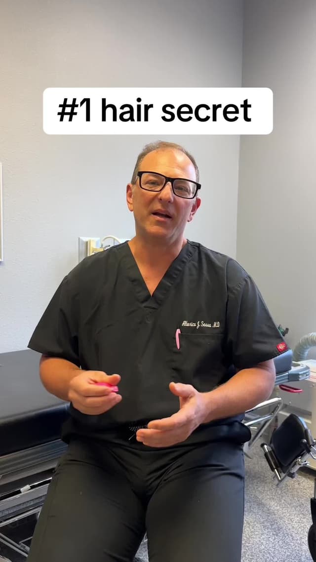 Do this if you want to grow your hair ✅ #hairtok #hairgrowth #hairgrowthtips #plasticsurgeonsoftiktok #sarasota 