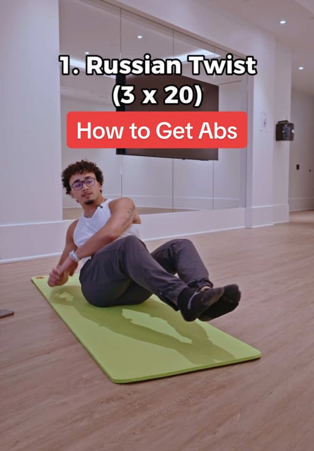 How to get abs #abs #fitness #homeworkout #fyp 