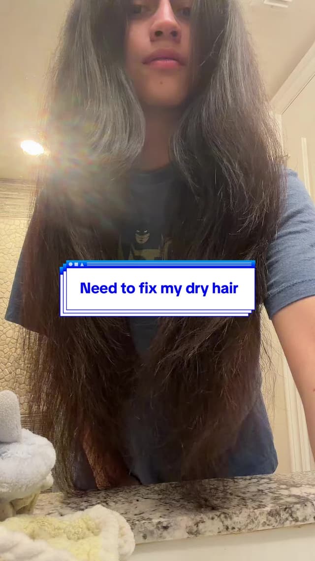 My dry hair has been a battle to try to get it soft and pretty. Any tips is welcome! 💖  #hair #haircareroutine #kerastase 
